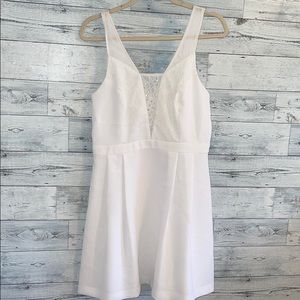 Formal White Dress w/ custom rhinestones